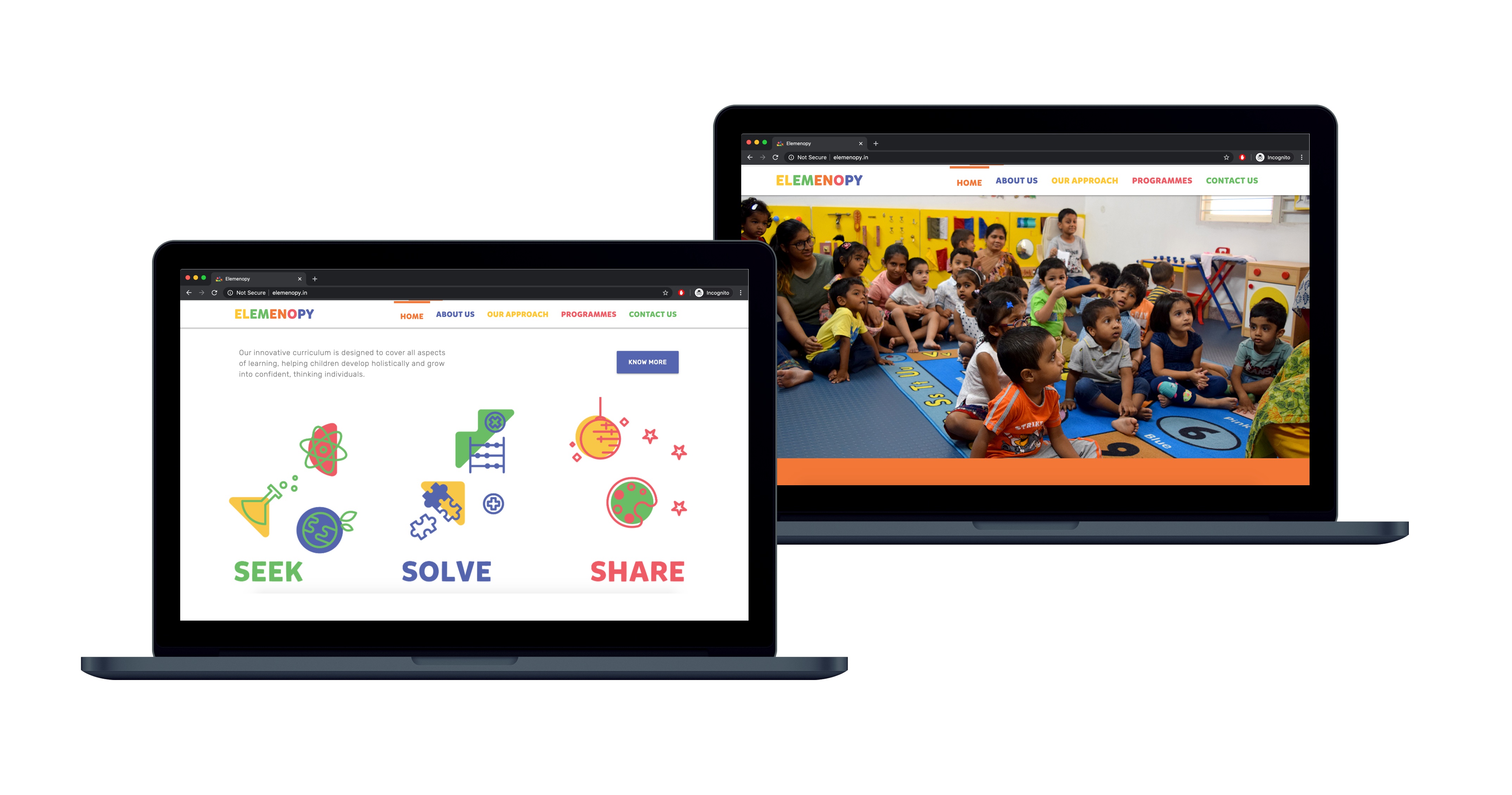 website mockups